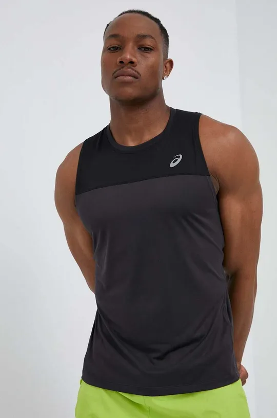 μαύρο Μπλουζάκι για τρέξιμο Asics Race Singlet