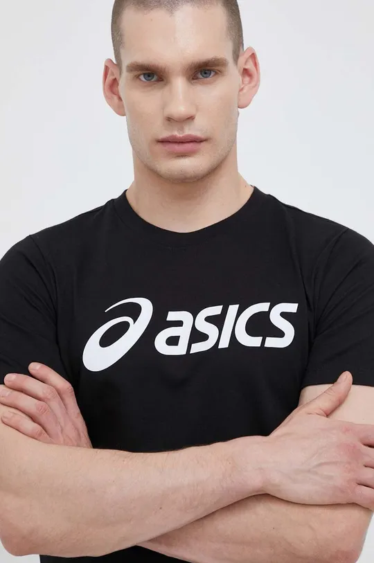 czarny Asics t-shirt Męski