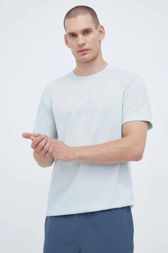 modra Kratka majica za vadbo Calvin Klein Performance Essentials Moški
