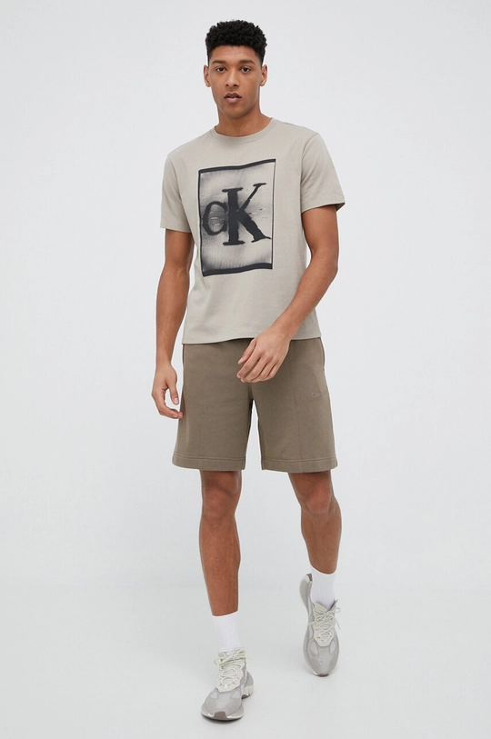 Calvin Klein Performance t-shirt Essentials barna