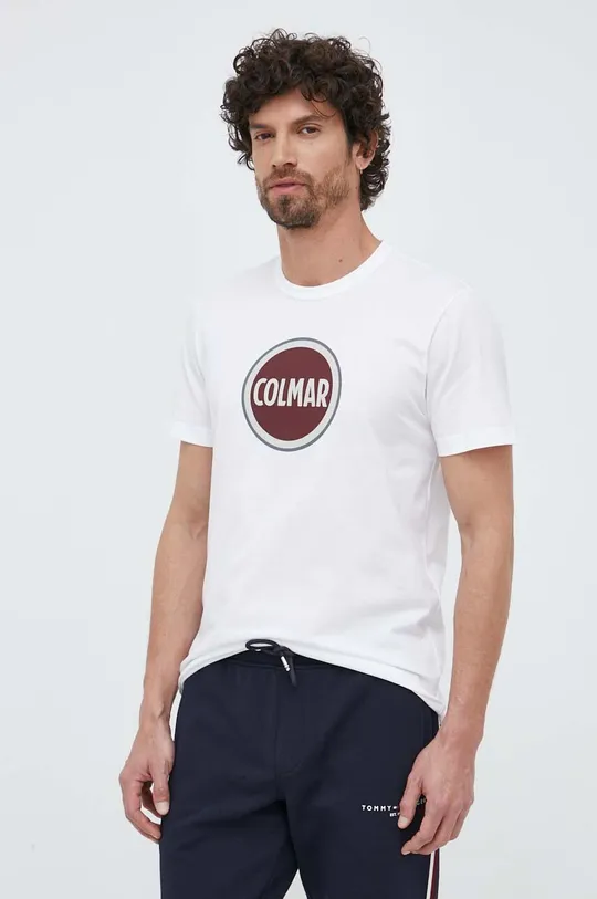 bela Bombažna kratka majica Colmar