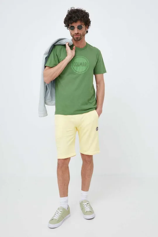Bombažna kratka majica Colmar zelena