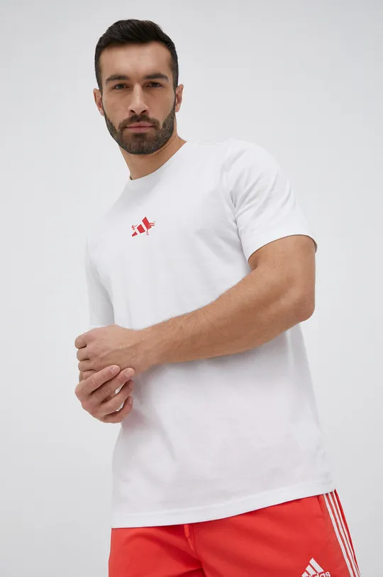 Μπλουζάκι προπόνησης adidas Performance Roland Garros λευκό