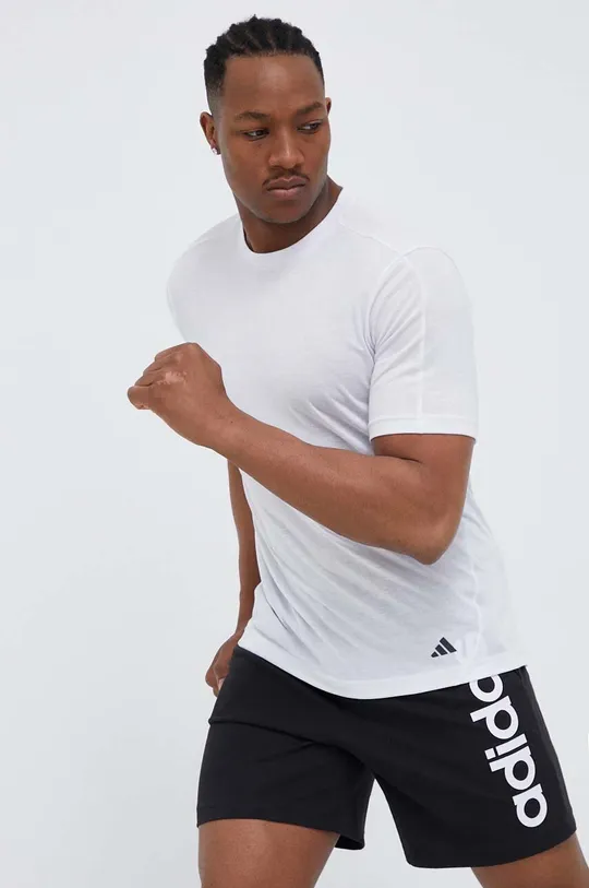 білий Тренувальна футболка adidas Performance Base Чоловічий