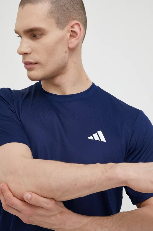 tmavomodrá Tréningové tričko adidas Performance Train Essentials Pánsky