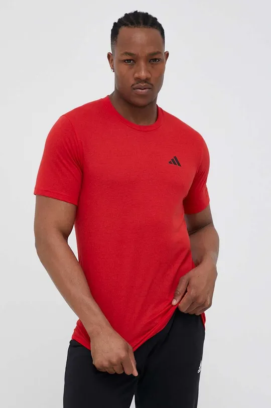 czerwony adidas Performance t-shirt treningowy Train Essentials Feelready Męski