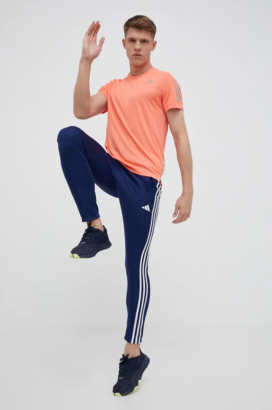 adidas Performance t-shirt do biegania Own The Run pomarańczowy