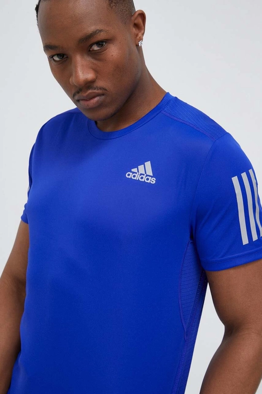 niebieski adidas Performance t-shirt do biegania Own the Run