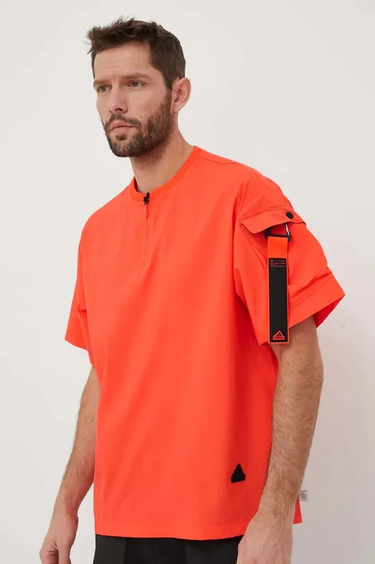 πορτοκαλί Μπλουζάκι adidas Ανδρικά