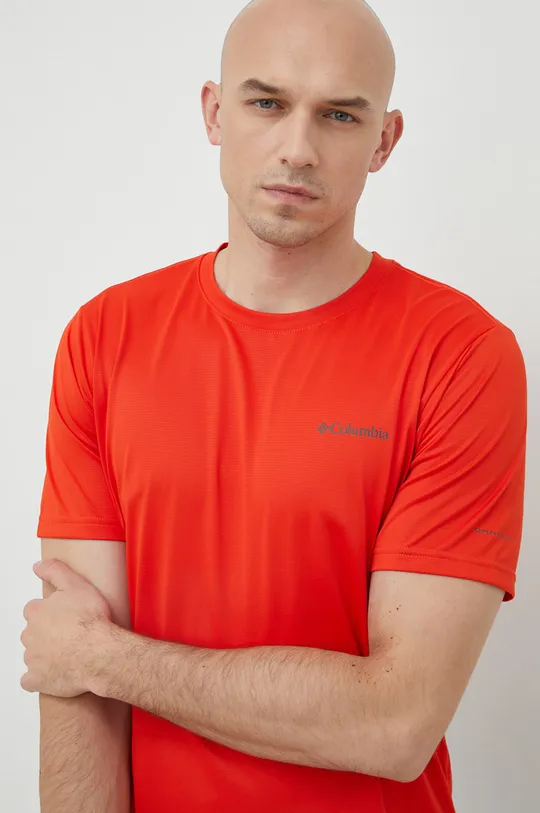 czerwony Columbia t-shirt sportowy Hike Hike Męski