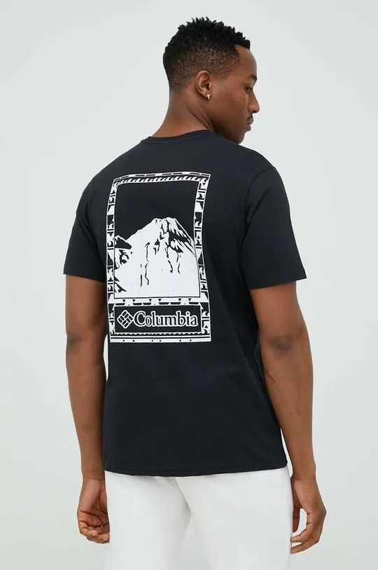 črna Bombažna kratka majica Columbia