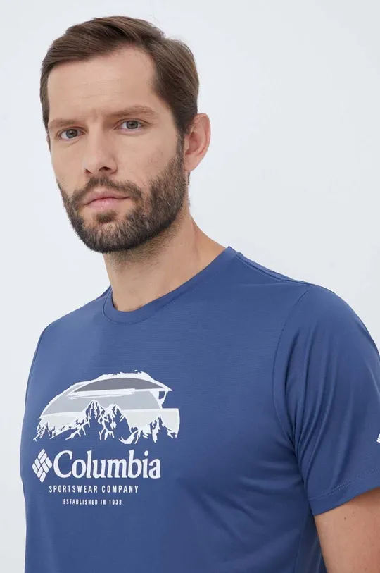 тёмно-синий Спортивная футболка Columbia Columbia Hike Мужской