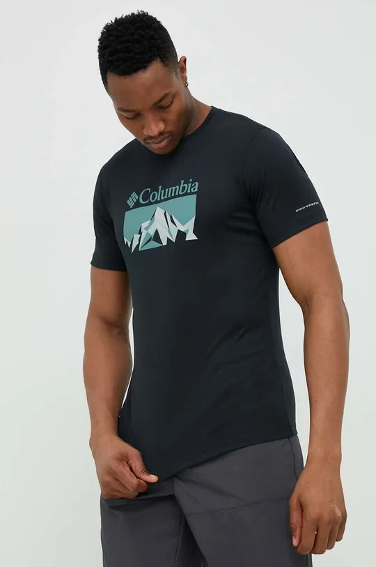 μαύρο Αθλητικό μπλουζάκι Columbia Zero Rules Ανδρικά