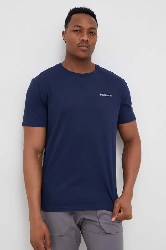 темно-синій Бавовняна футболка Columbia Чоловічий