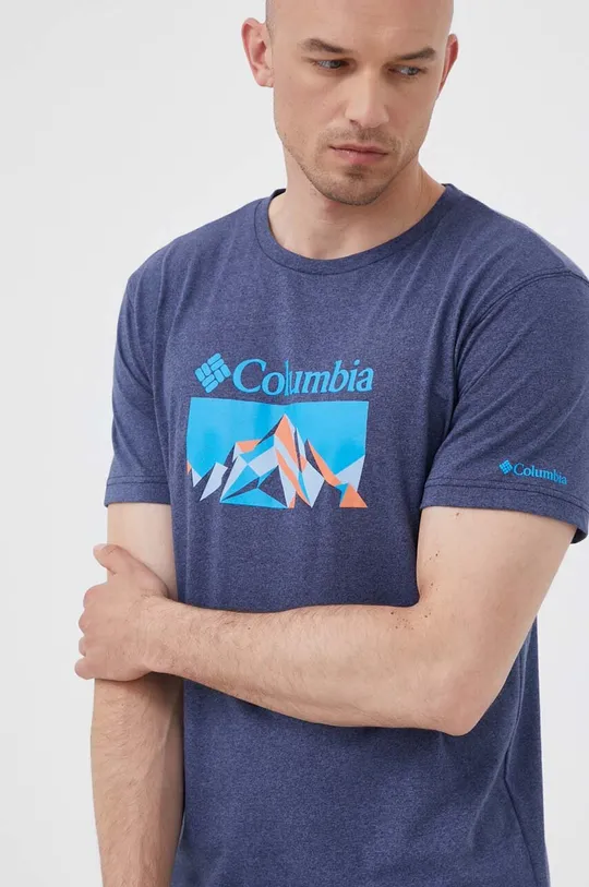 голубой Спортивная футболка Columbia Thistletown Hills Мужской