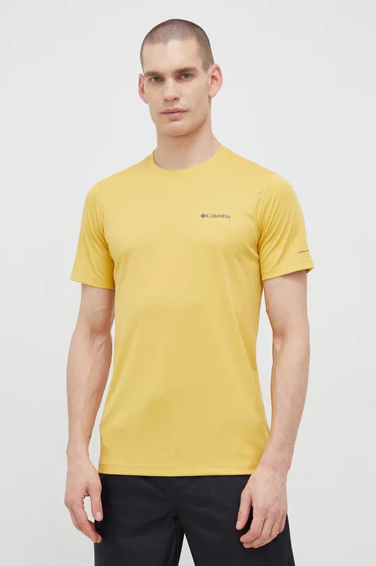 żółty Columbia t-shirt sportowy Zero Rules