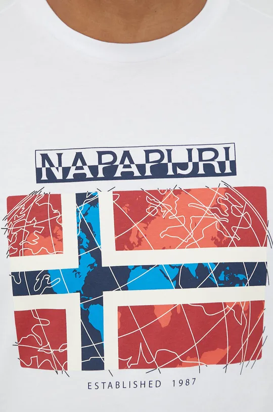 Bavlnené tričko Napapijri Pánsky