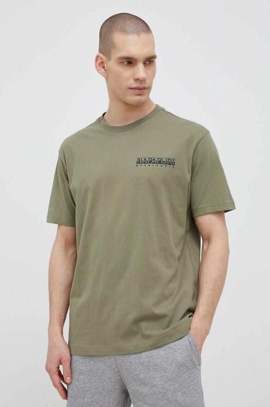 green Napapijri cotton t-shirt Men’s