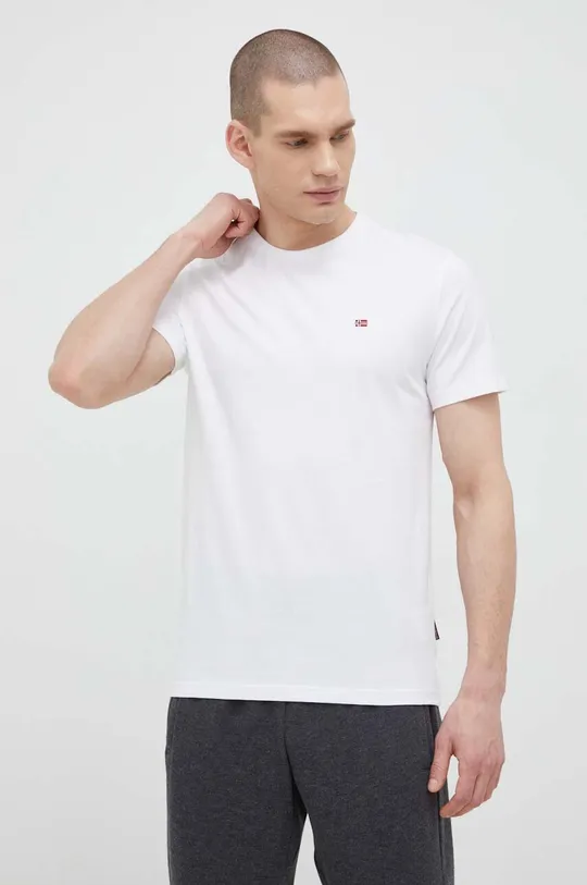 Napapijri t-shirt in cotone Materiale principale: 100% Cotone Coulisse: 95% Cotone, 5% Elastam