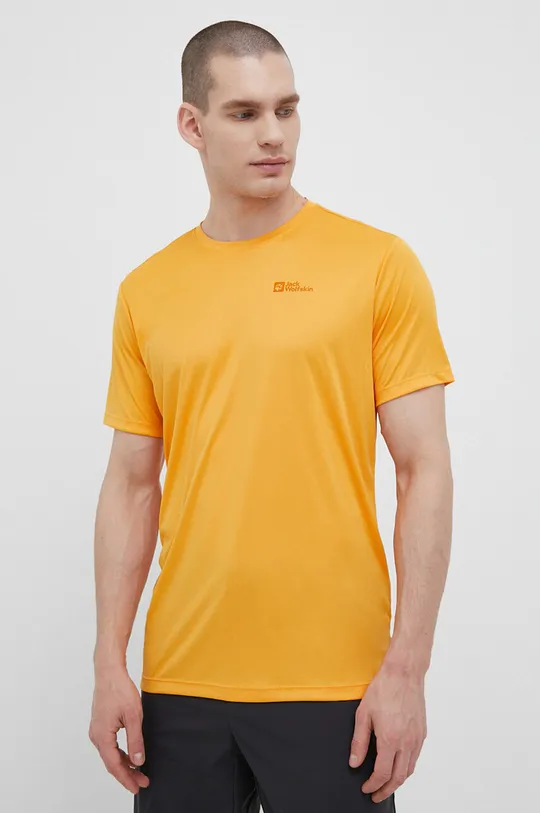 narancssárga Jack Wolfskin sportos póló Tech