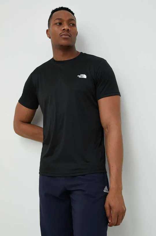 czarny The North Face t-shirt sportowy Reaxion Męski