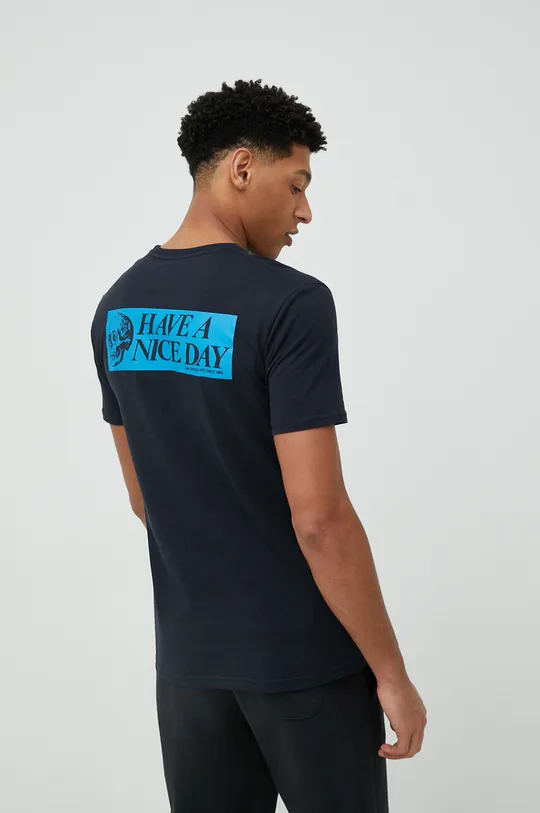 czarny Quiksilver t-shirt bawełniany Męski