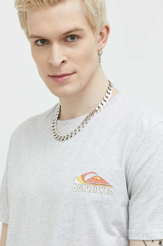 siva Pamučna majica Quiksilver