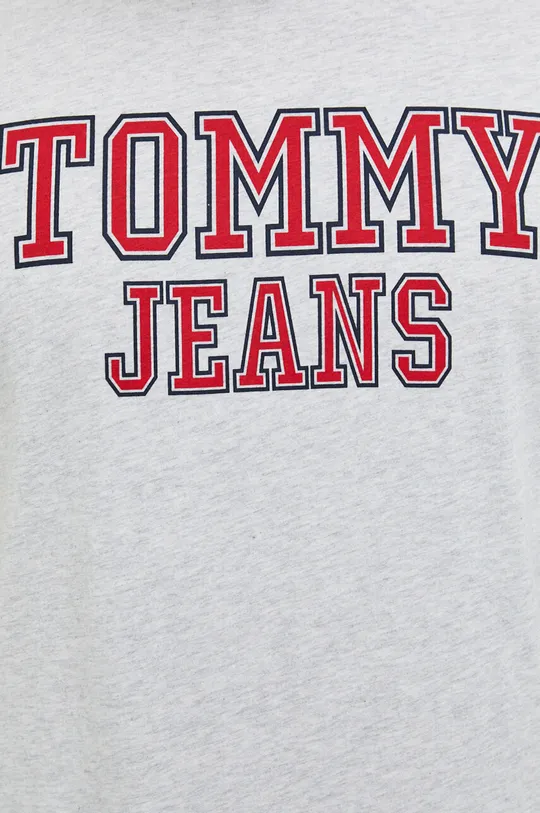 sivá Bavlnené tričko Tommy Jeans