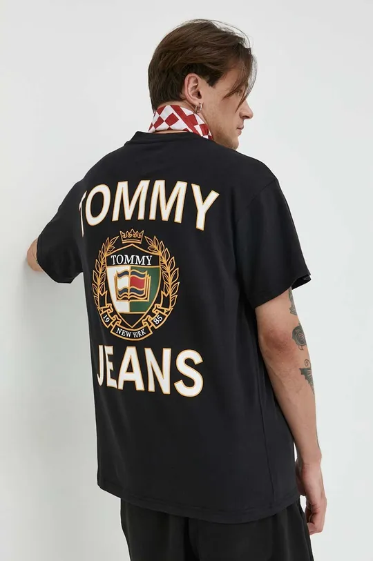 Хлопковая футболка Tommy Jeans  100% Хлопок