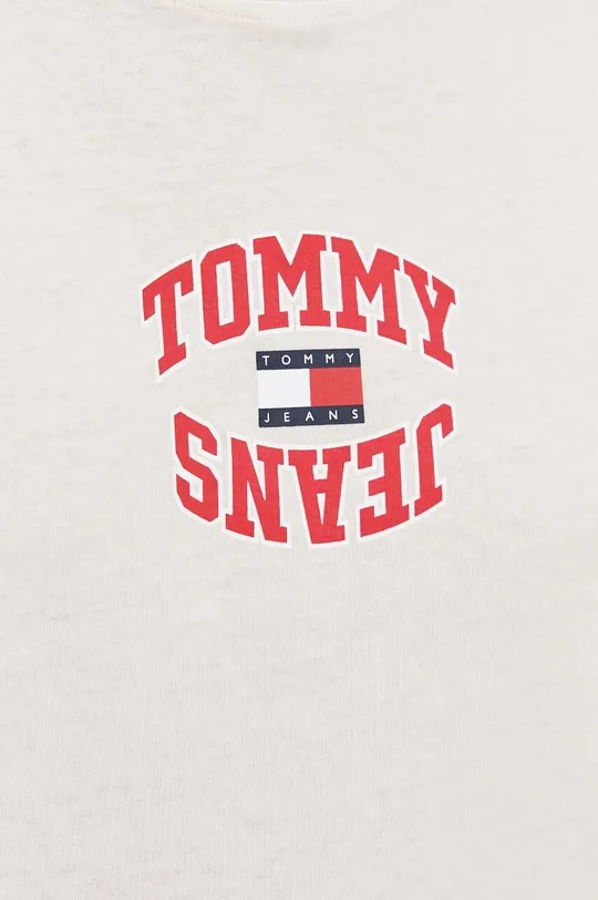 różowy Tommy Jeans t-shirt bawełniany