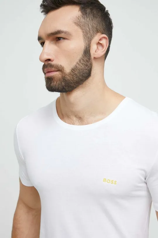 Βαμβακερό μπλουζάκι BOSS 3-pack