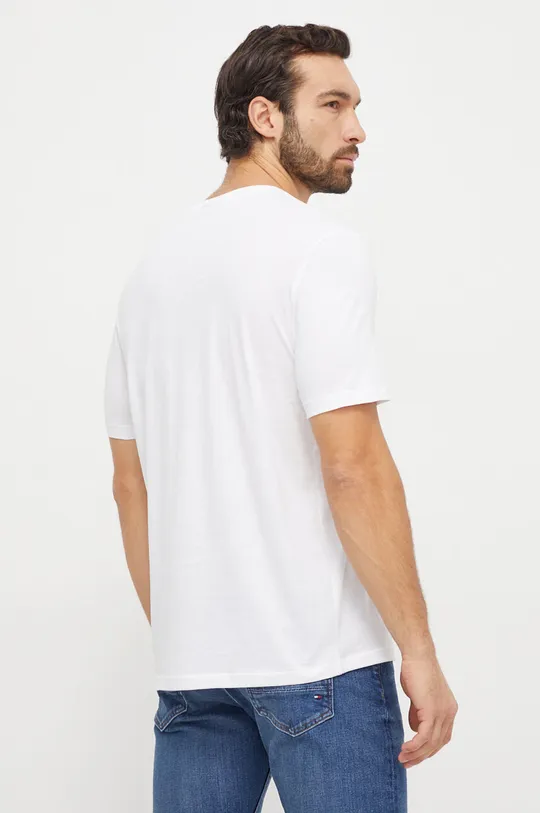 Βαμβακερό μπλουζάκι HUGO 2-pack λευκό