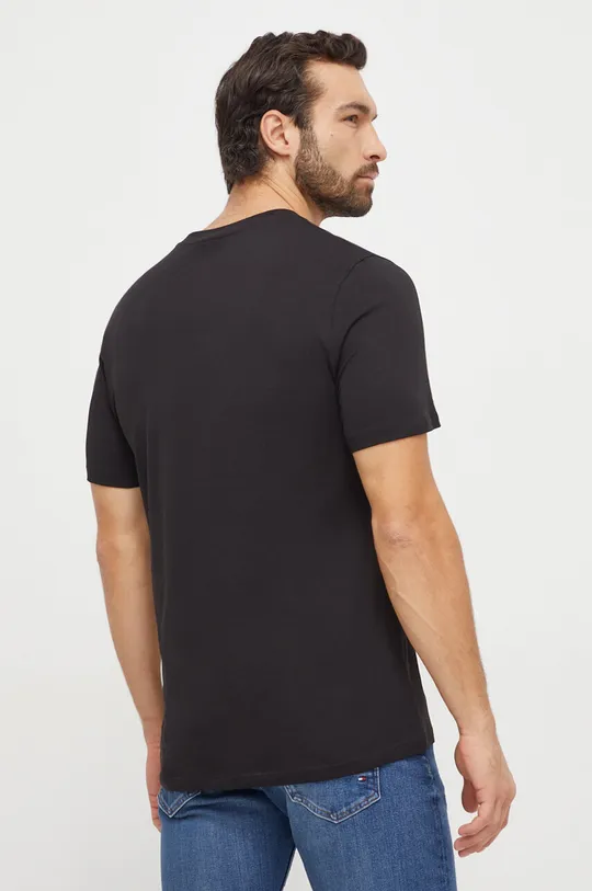Βαμβακερό μπλουζάκι HUGO 2-pack μαύρο