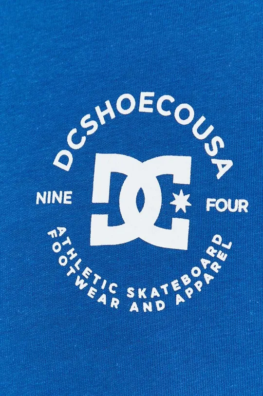 niebieski DC t-shirt bawełniany