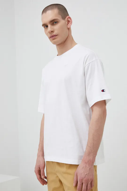 bianco Champion t-shirt in cotone Uomo