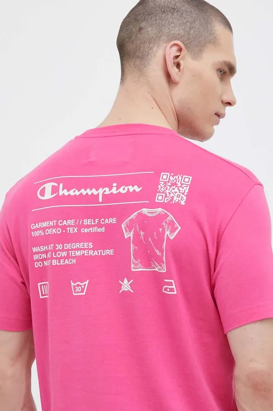 rózsaszín Champion pamut póló