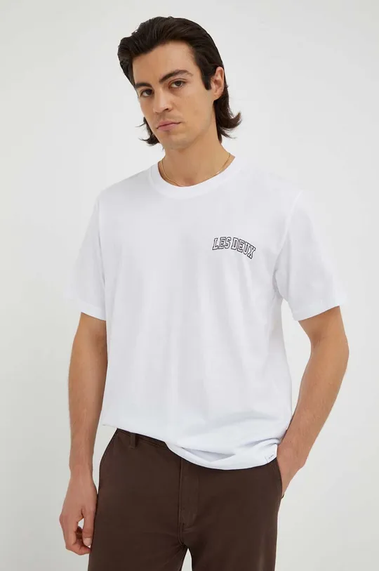 biela Bavlnené tričko Les Deux