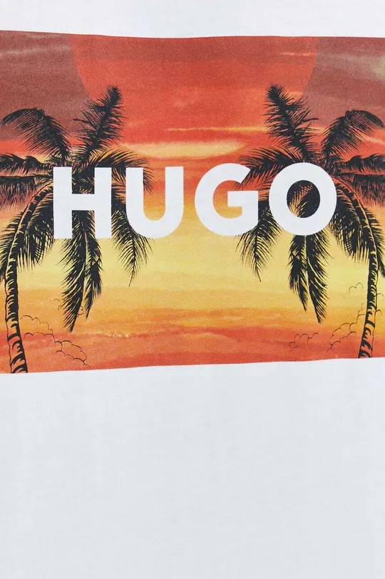 Хлопковая футболка HUGO Мужской