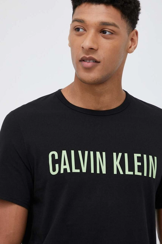 czarny Calvin Klein Underwear t-shirt lounge bawełniany