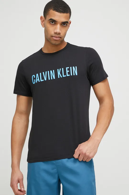 μαύρο Βαμβακερό t-shirt Calvin Klein Underwear