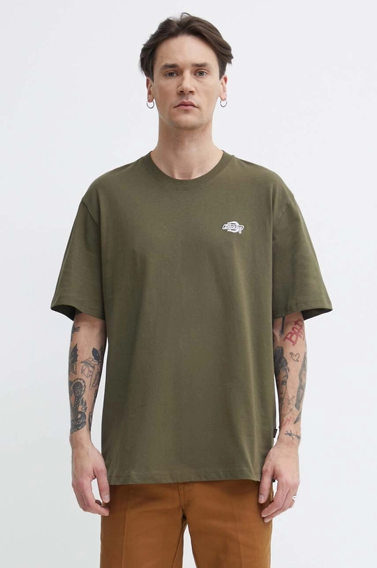 zielony Dickies t-shirt bawełniany Męski