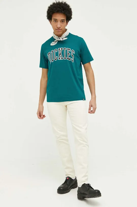 Dickies t-shirt in cotone turchese