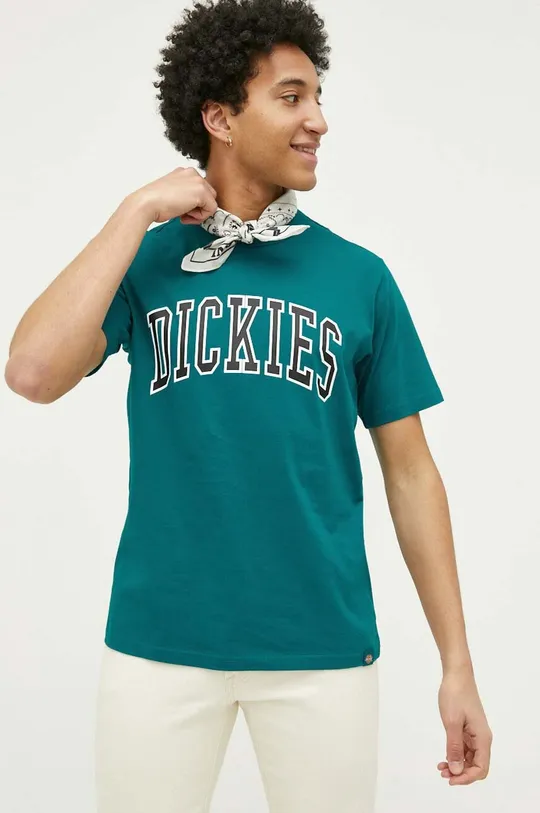 бирюзовый Хлопковая футболка Dickies