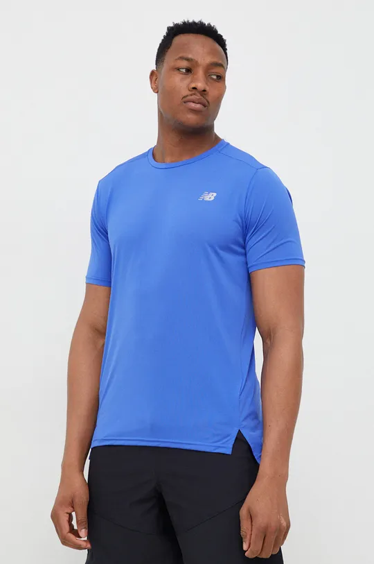 μπλε Μπλουζάκι για τρέξιμο New Balance Accelerate Ανδρικά