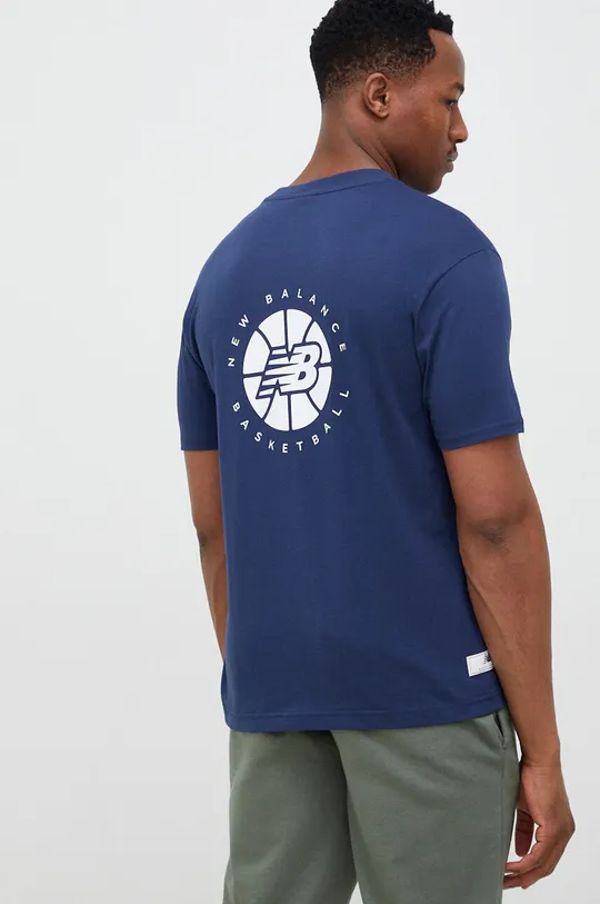 Βαμβακερό μπλουζάκι New Balance  Κύριο υλικό: 100% Βαμβάκι Πλέξη Λαστιχο: 70% Βαμβάκι, 30% Πολυεστέρας