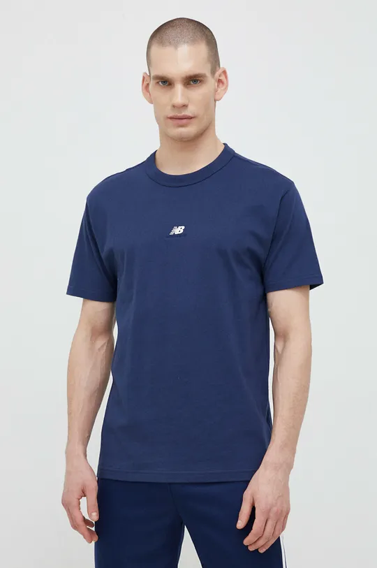 Bombažna kratka majica New Balance  100 % Bombaž