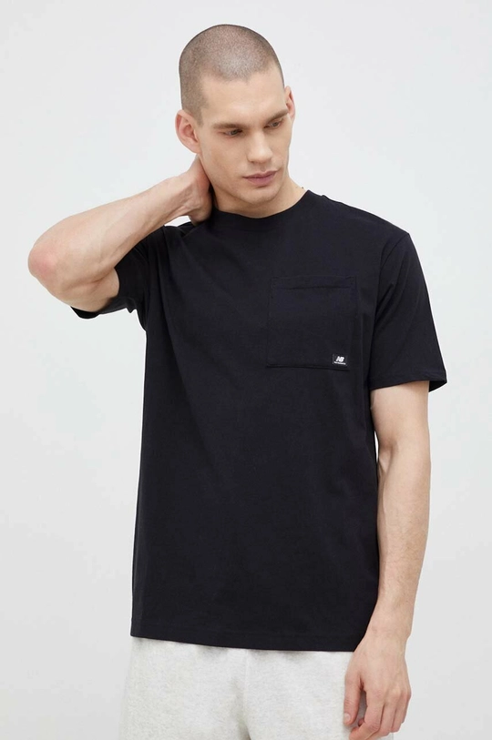 black New Balance cotton t-shirt