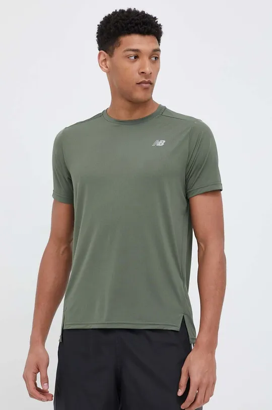 πράσινο Μπλουζάκι για τρέξιμο New Balance Accelerate