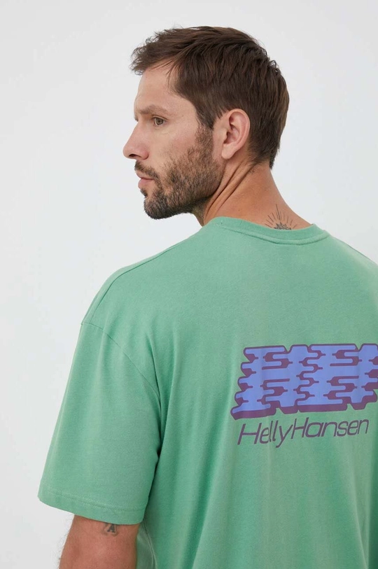 zielony Helly Hansen t-shirt bawełniany x Even Suswg