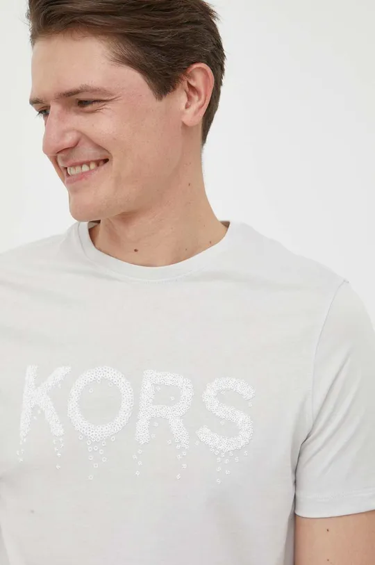 szary Michael Kors t-shirt bawełniany